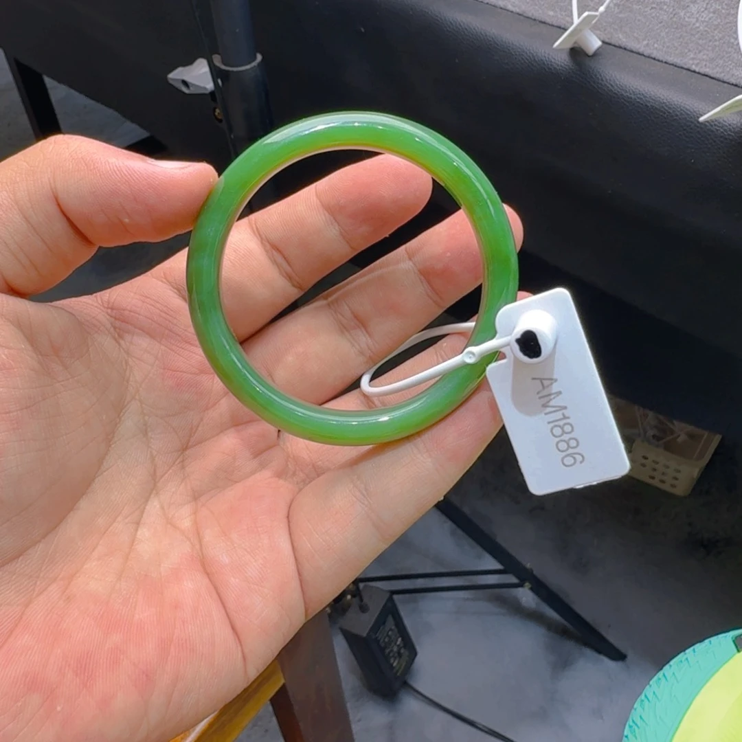 和田玉（碧玉）手镯未镶嵌K*?