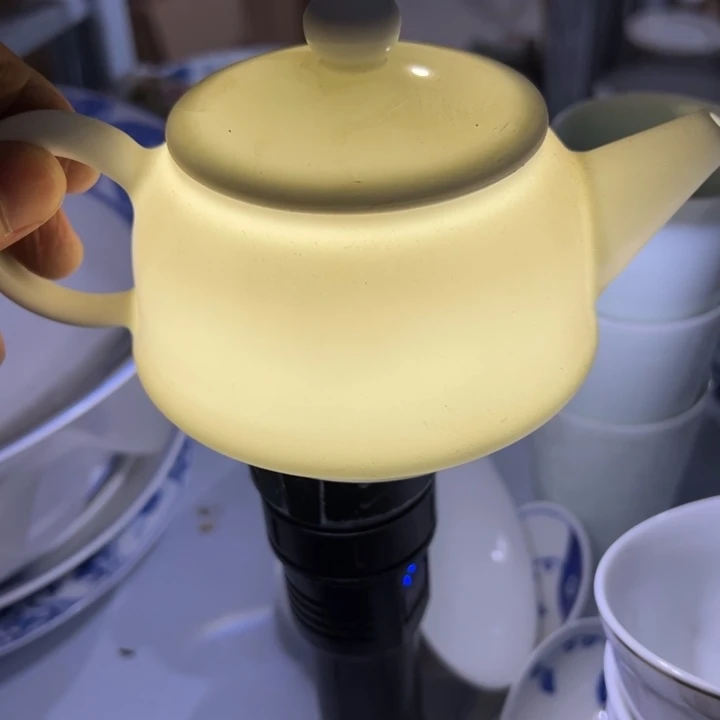 大球泥白胎茶壶一个