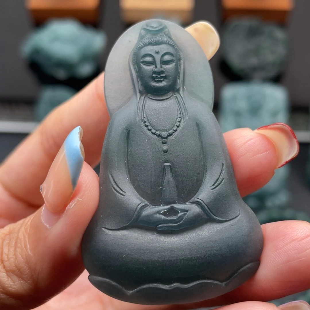 定制翡翠未镶嵌龙王翡翠