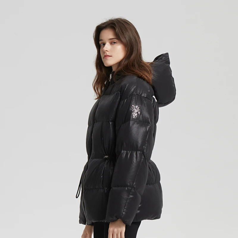 【晨粉专享价】KARL LAGERFELD 秋新款鹅绒羽绒服女老佛爷216L1549