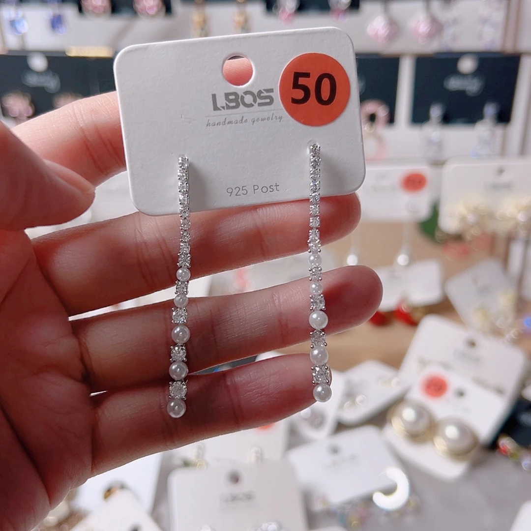 锆石纯铜合金耳环