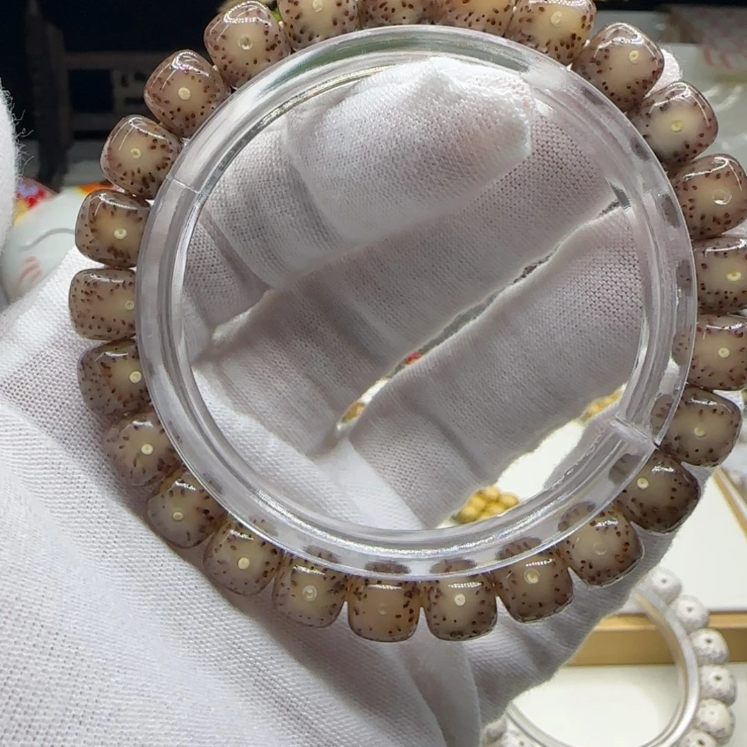 星月菩提手串粉冰果冻9×8一朵果