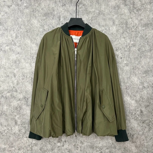 95新 Valentino/华伦天奴 华伦天奴军绿色夹克外套