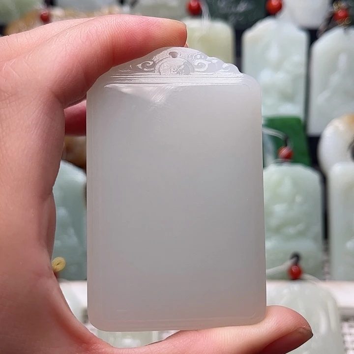 和田玉未镶嵌挂件盛*