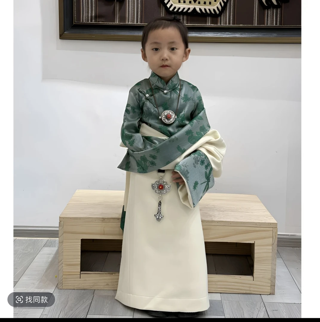 藏式新款藏袍高级款式二件套