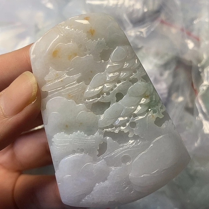 翡翠未镶嵌颈饰天然翡翠A货
