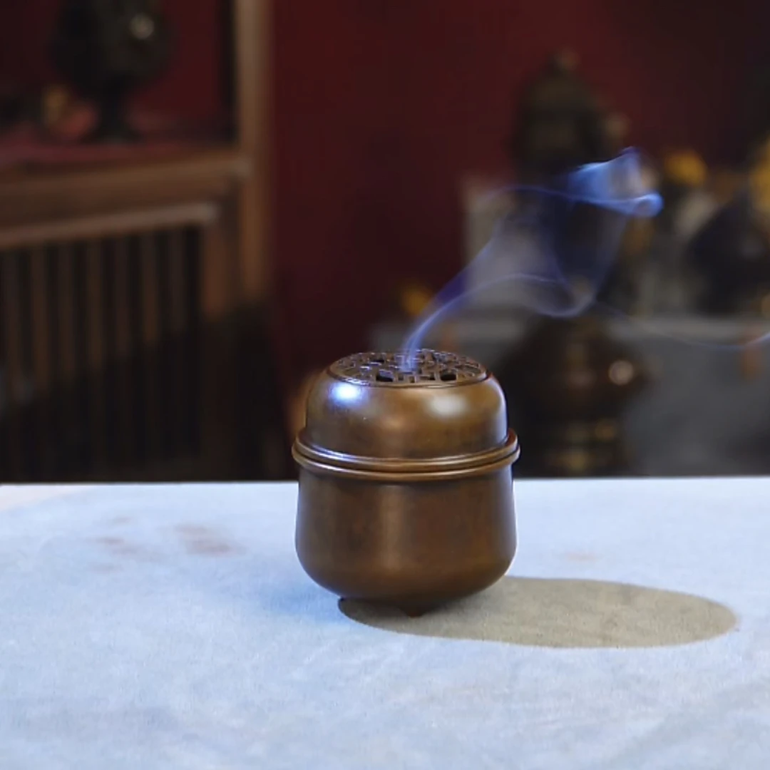 多坤《新款小炉子》小手炉便携式手把炉铜炉香炉熏香茶室