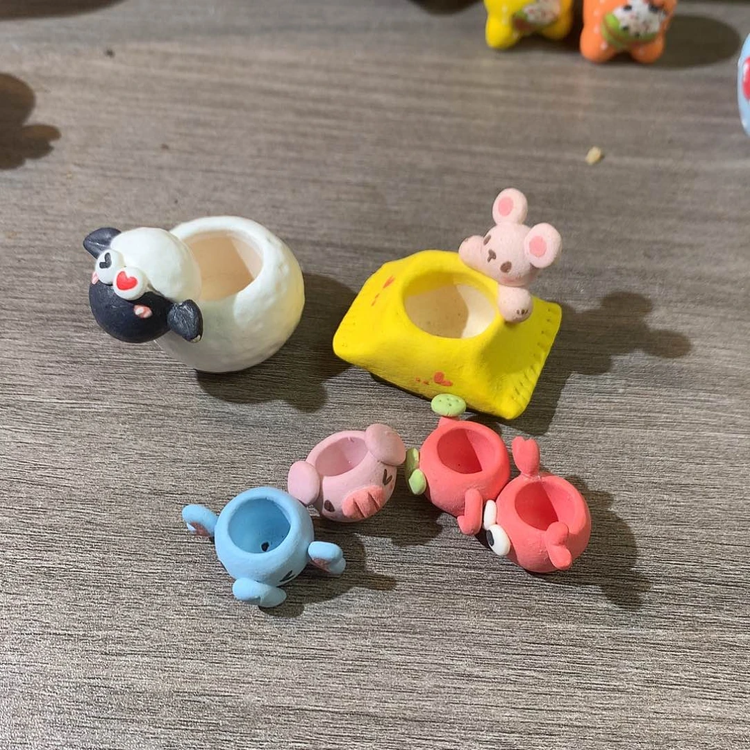 小兹 6个小花盆 不退不换