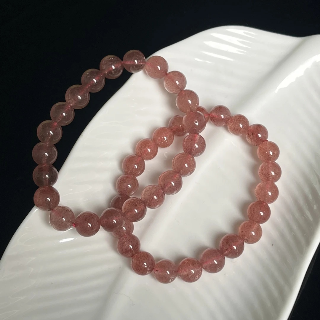 草莓晶瑕疵手串XC20多样性发其一有棉裂坑完美主义者勿拍