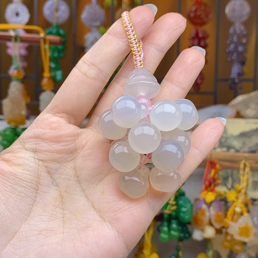 【闪购商品】玛瑙/玉髓车挂未镶嵌
