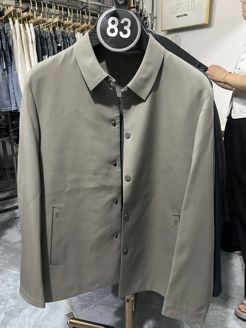 长袖免烫商务休闲不起球夹克外套潮流秋季丁达尔风春季男士简约