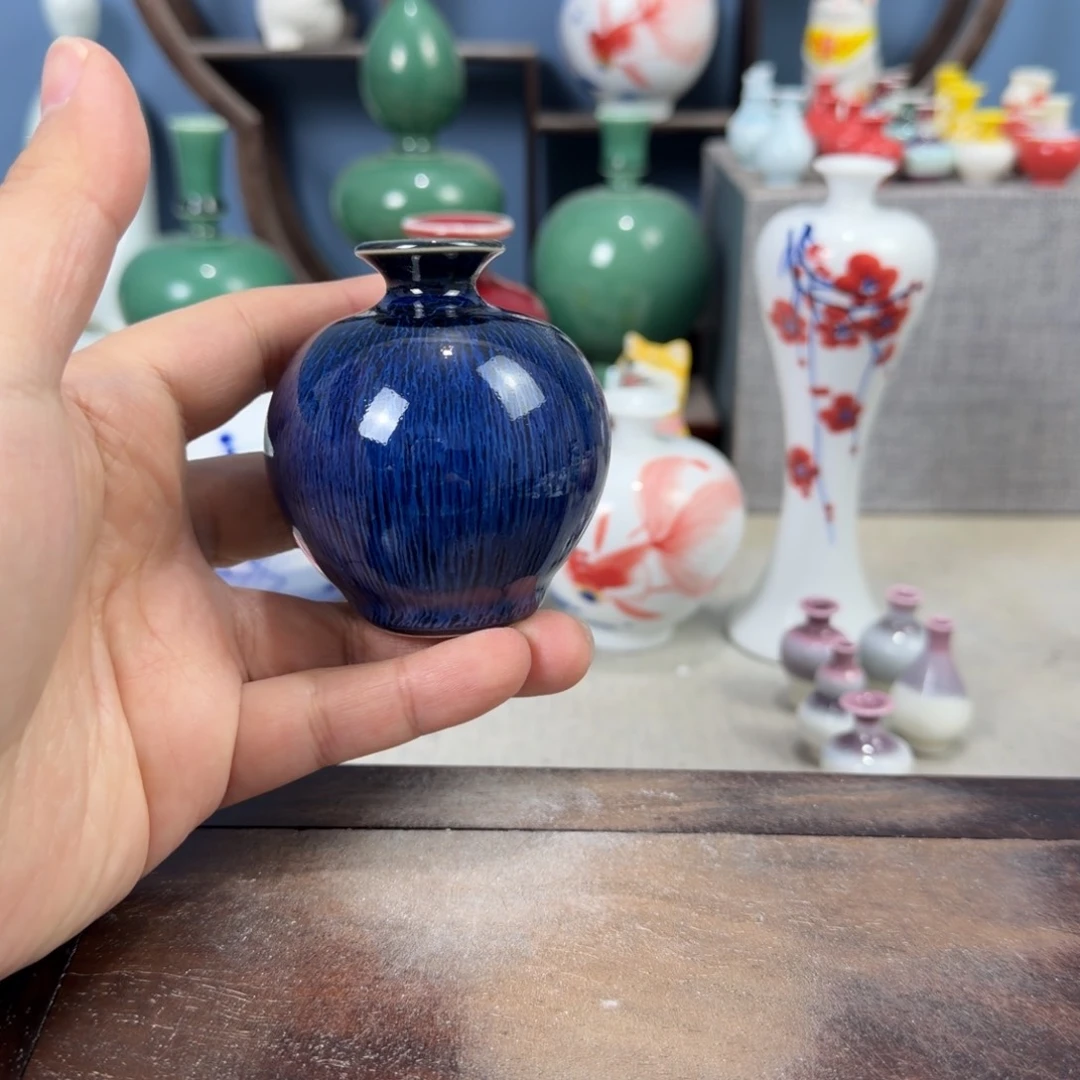 陶瓷手工小花器摆件