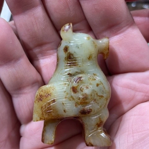 和田玉未镶嵌挂件