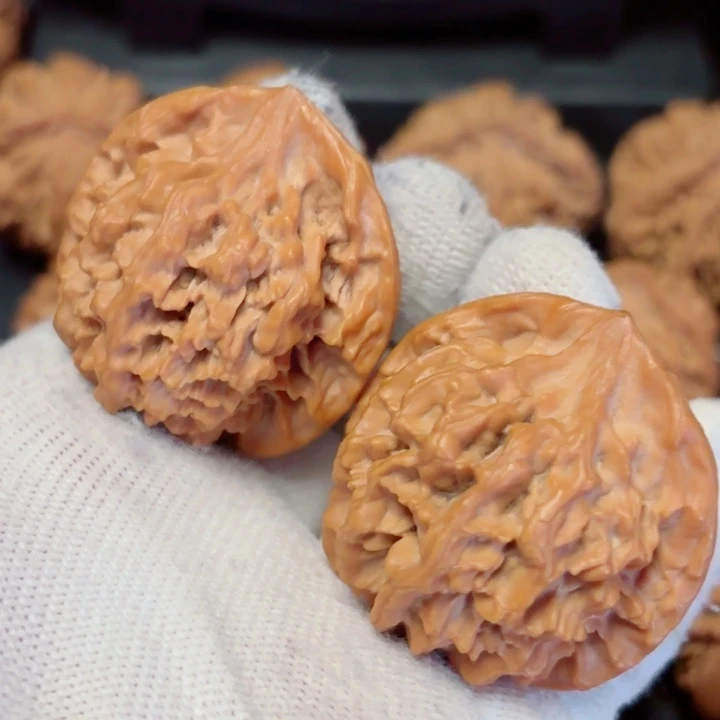 只***眼吊坠文玩核桃秦岭灯笼65