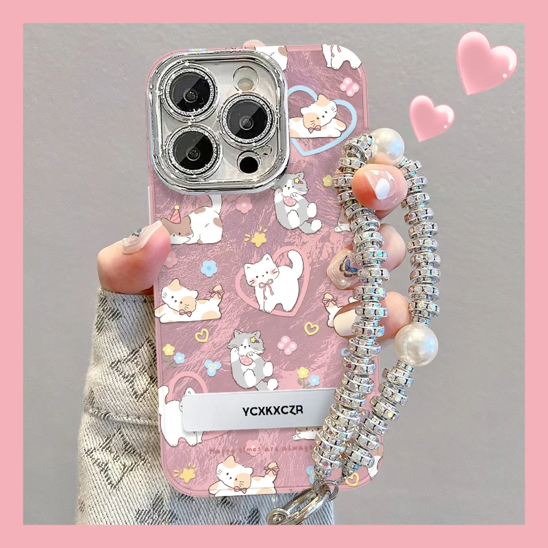 适用于苹果16可爱猫猫狗狗手机壳oppo华为vivo卡通流行创意新款