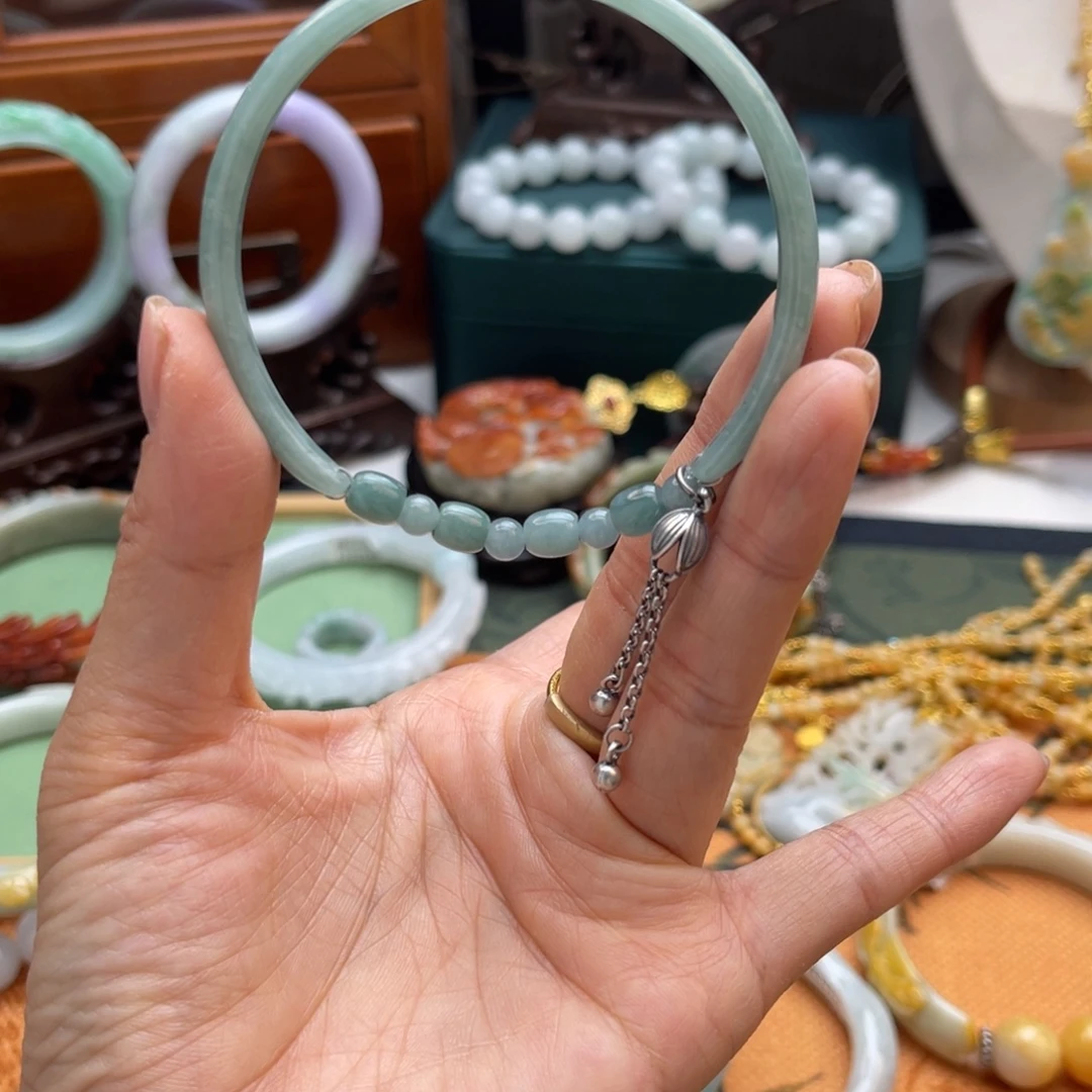 翡翠未镶嵌手链手镯