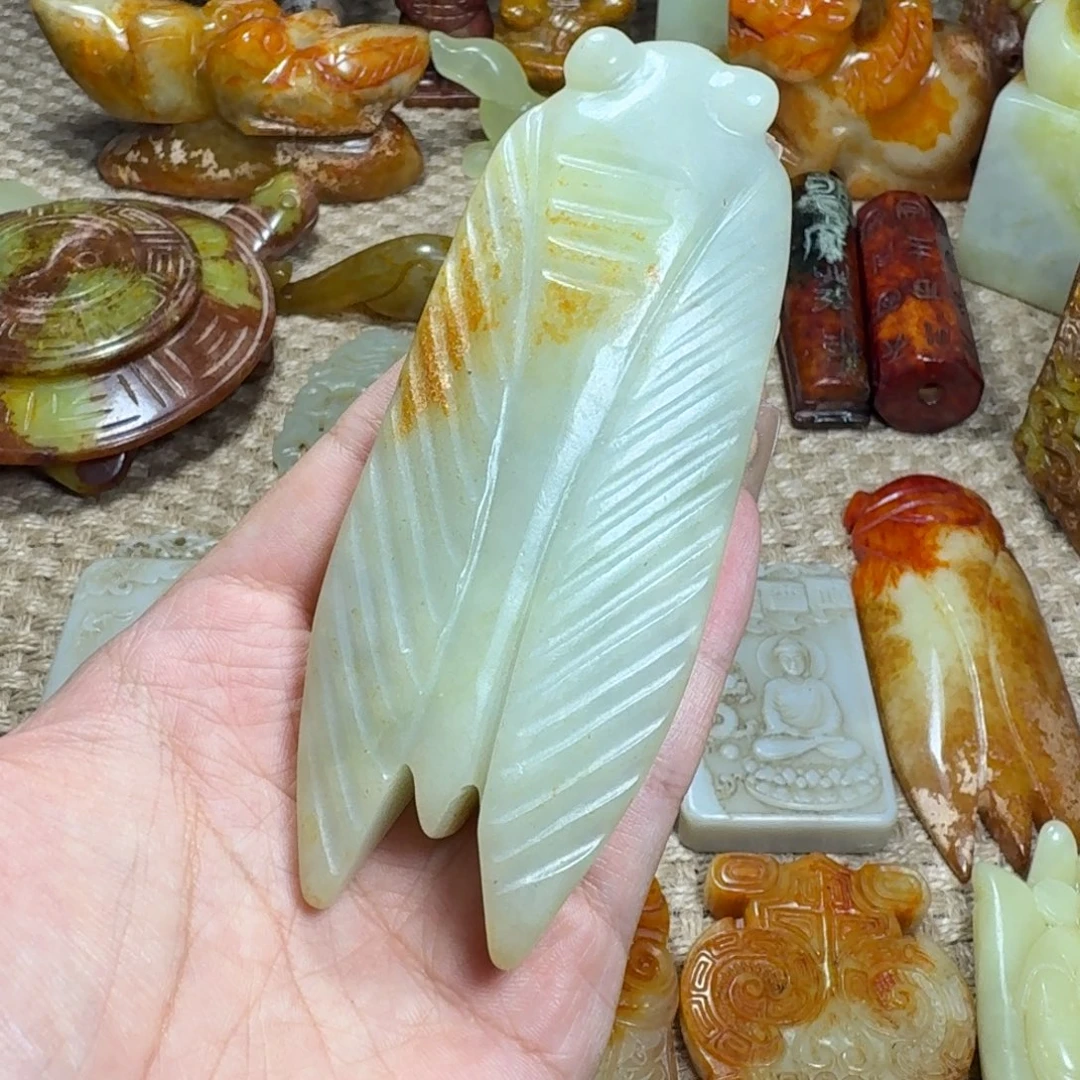 白玉菩提吊坠挂件