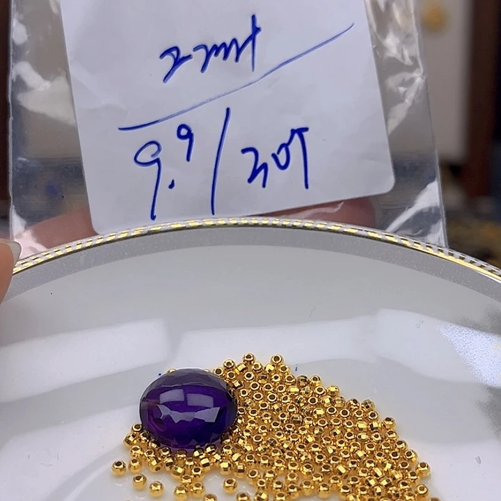 银S925镶嵌颈饰紫晶紫晶925镶嵌56