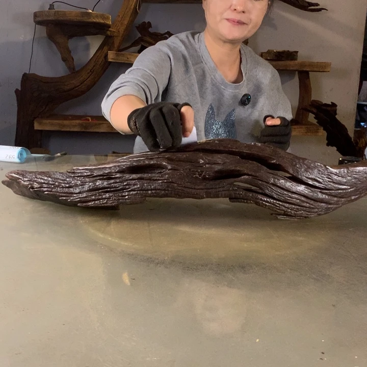 薪***羽天然的云南紫柚木会黄水