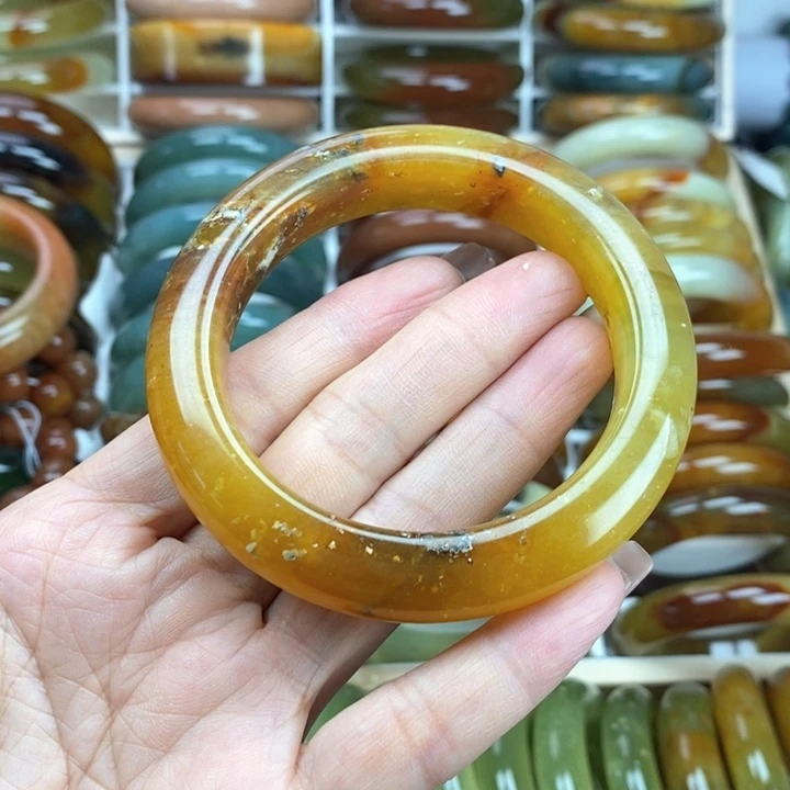 蛇纹石玉手镯未镶嵌59