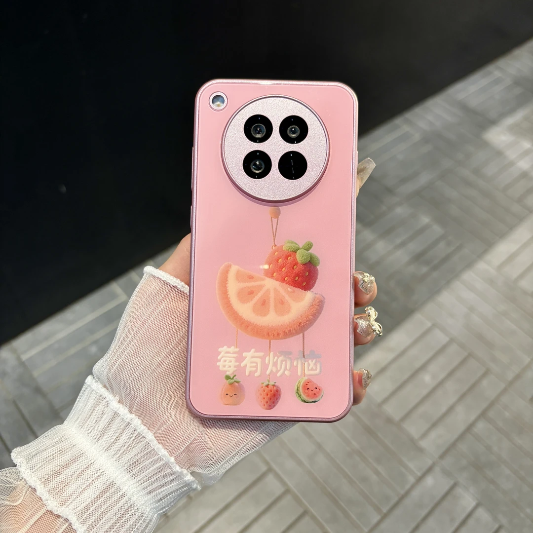 苹果/华为/oppo/vivo/小米 莓有烦恼适用findx8肤感玻璃手机壳