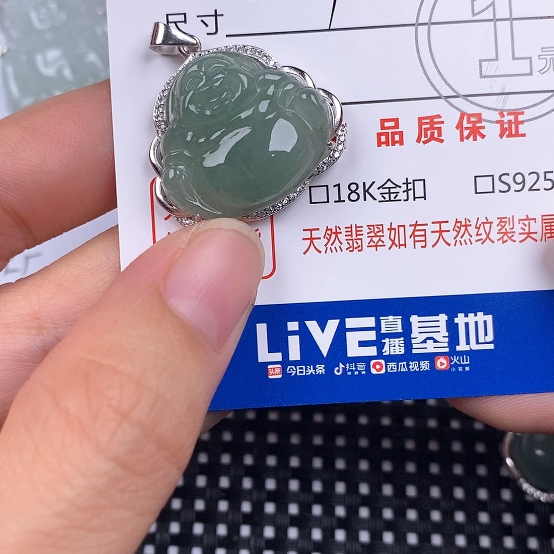 翡翠银S925镶嵌颈饰
