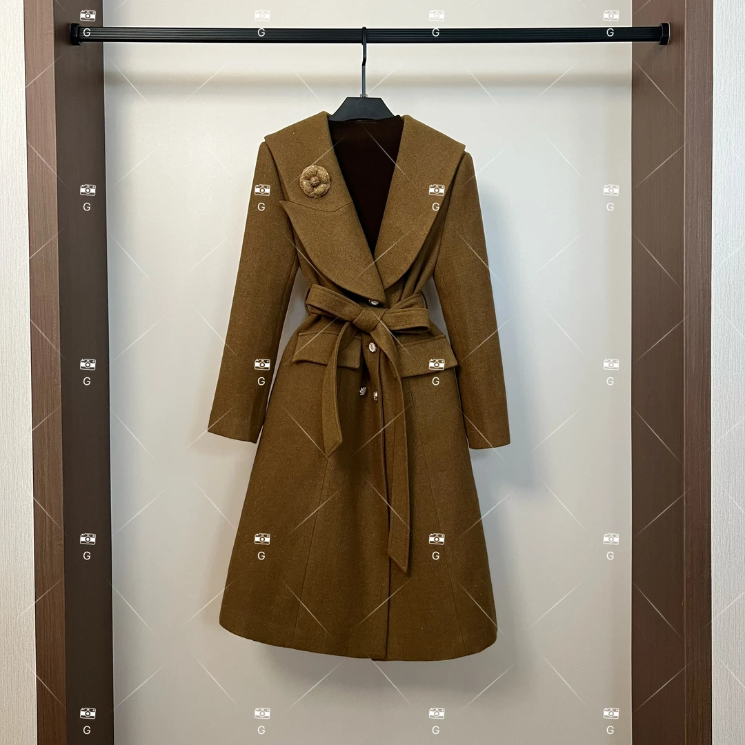 【L姐】秋冬气质小香风设计师中长款羽绒服轻奢女 GS-57686