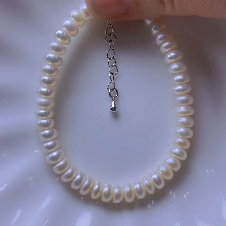 淡水珍珠手绳合金