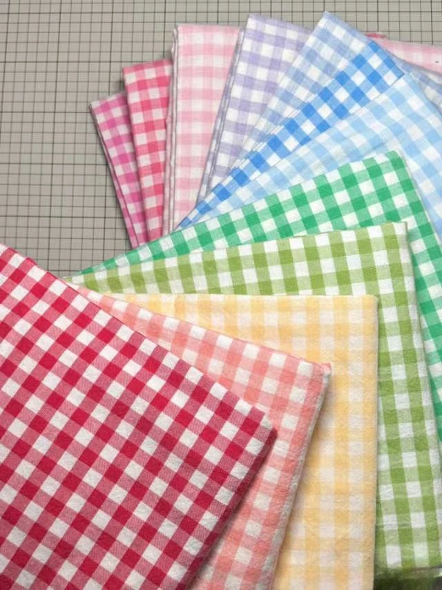 全品类纯棉格子布料床单被罩家居服玩偶衣服手工装饰