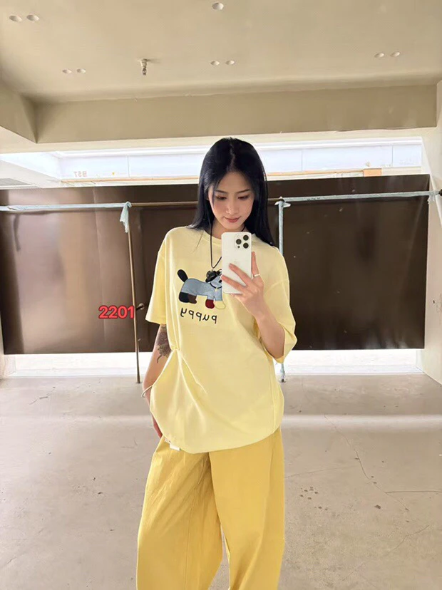 2201意凡字母风短袖T恤春夏显瘦韩版