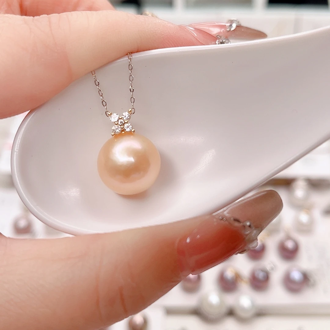 合金淡水珍珠吊坠(赠链)