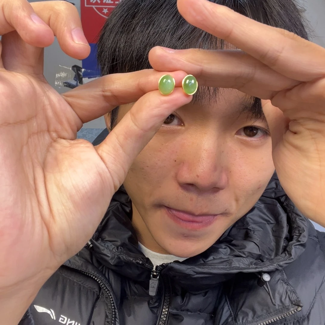 颈饰未镶嵌和田玉多样性俄罗斯碧玉猫眼耳钉