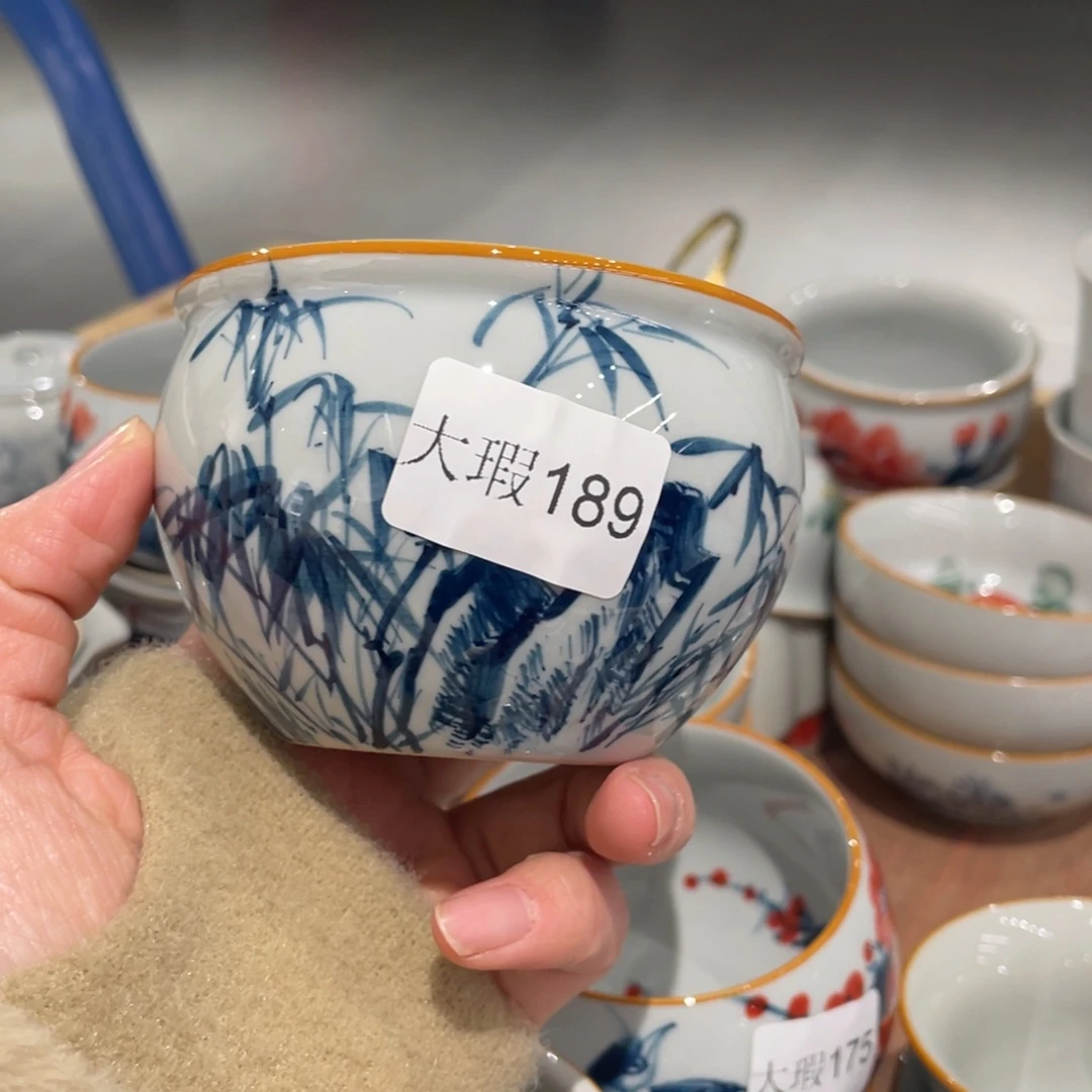 有瑕釉下彩纯手绘