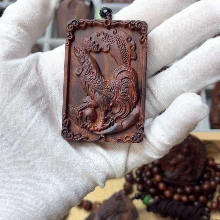 靜***心手串/手链黄花梨/降香黄檀鸡