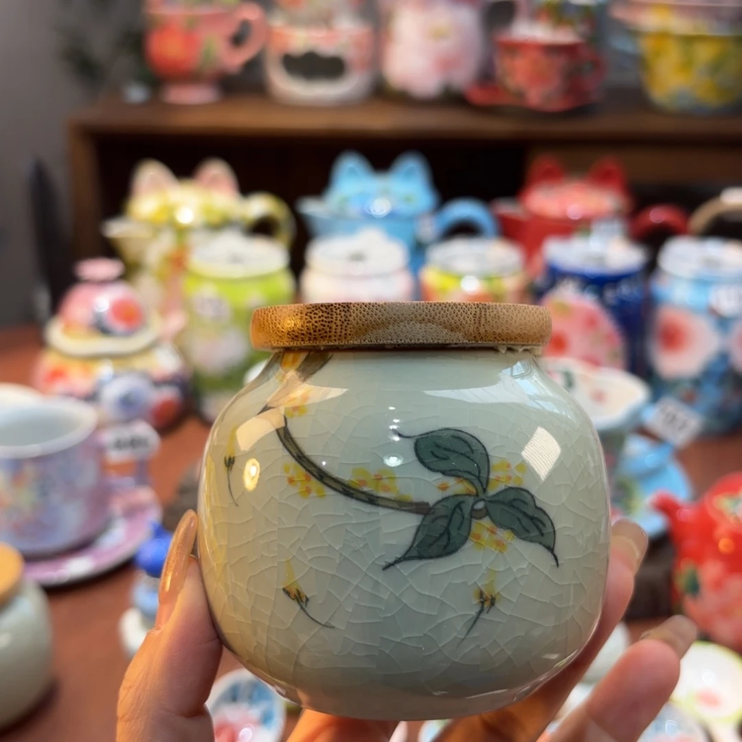 景德镇手绘高温釉下彩陶瓷茶具