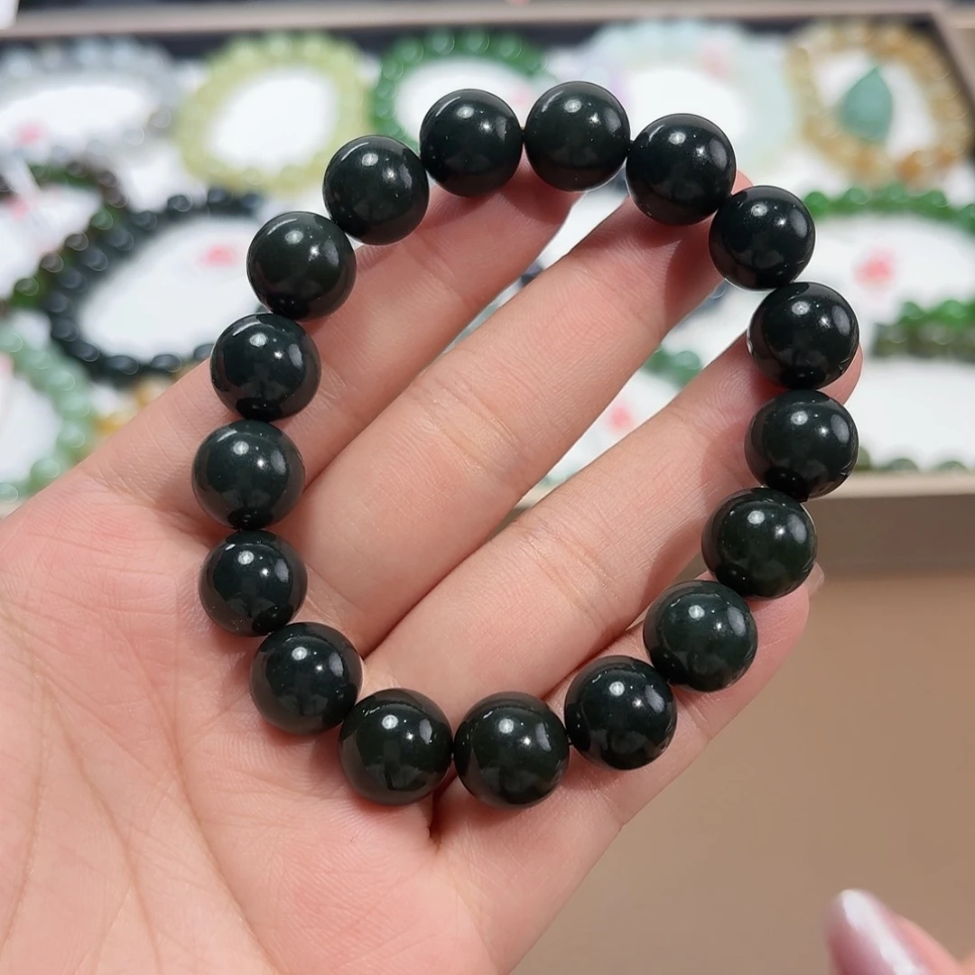 未镶嵌手链和田玉且末蓝 12