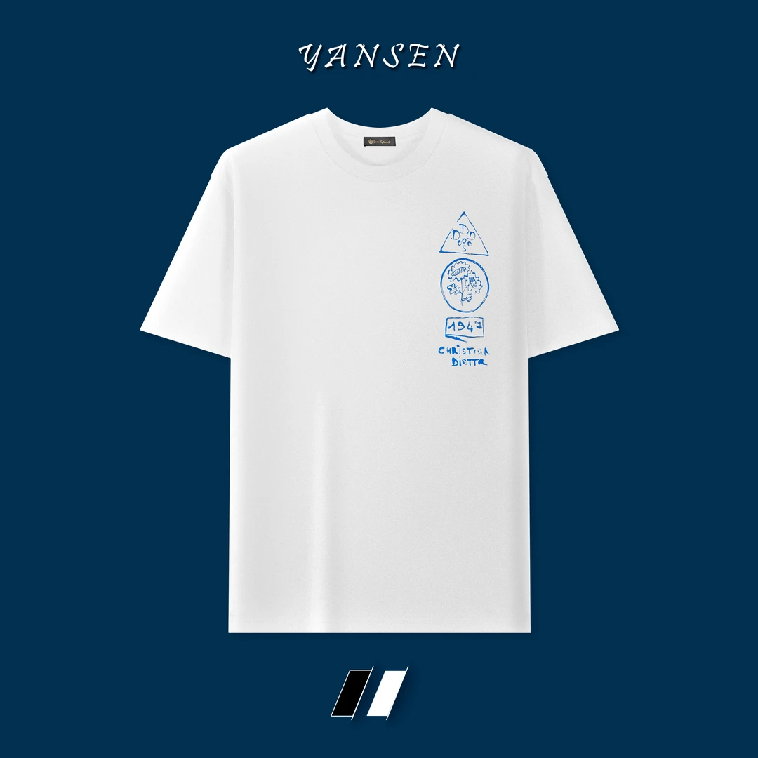 【黑标系列】发泡印花工艺圆领短袖T恤 YSI1008