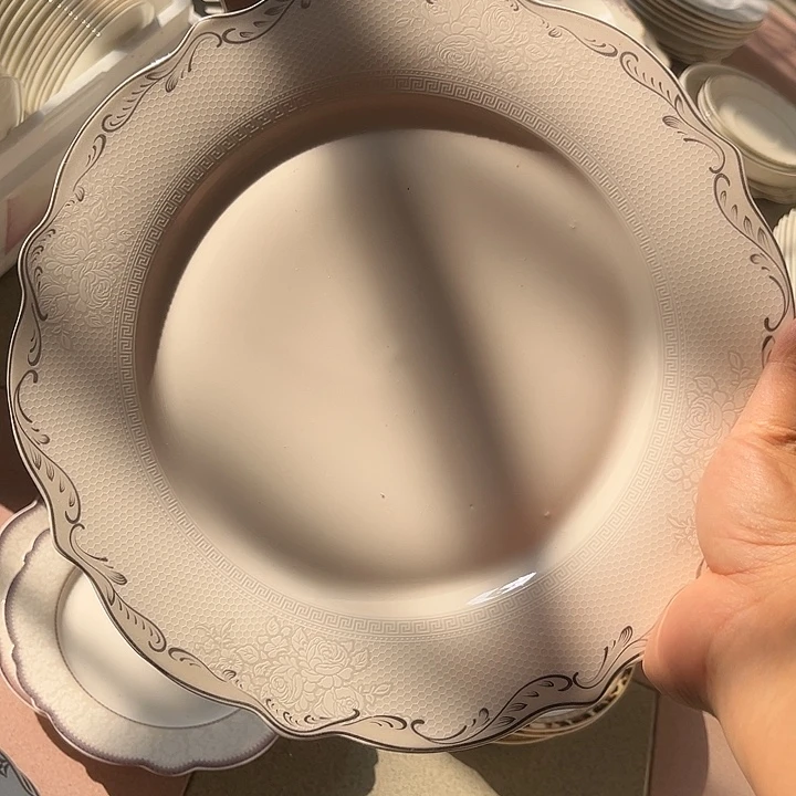 新骨瓷10.5英寸两个平盘微瑕完美主义者慎拍