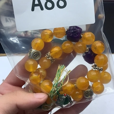琥珀颈饰未镶嵌A88
