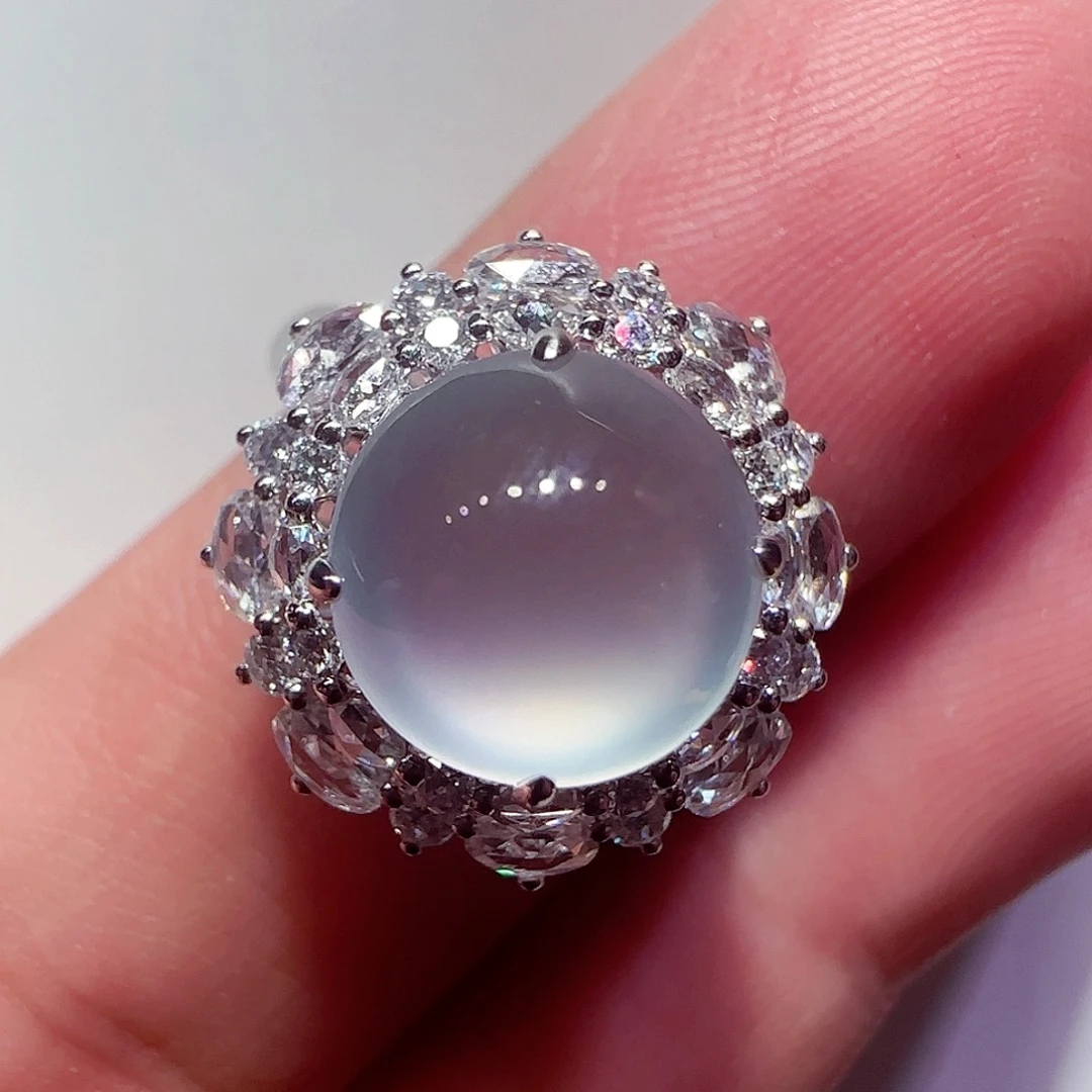 翡翠18K金镶嵌戒指戒指