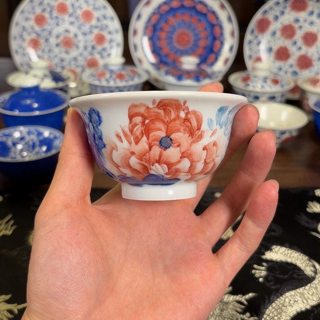 写意风牡丹花手绘