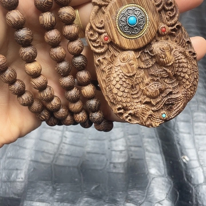 非洲檀香无事牌白琪楠