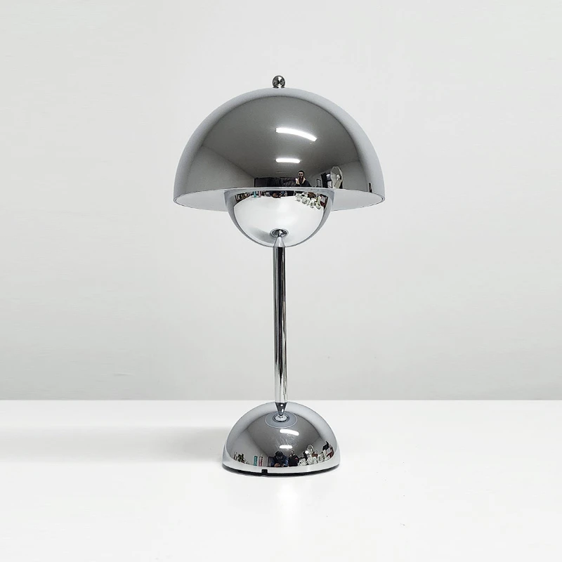 【29.5cm】摩瑟家居【VP花苞灯-银色镀铬】MYDF花瓶摆件