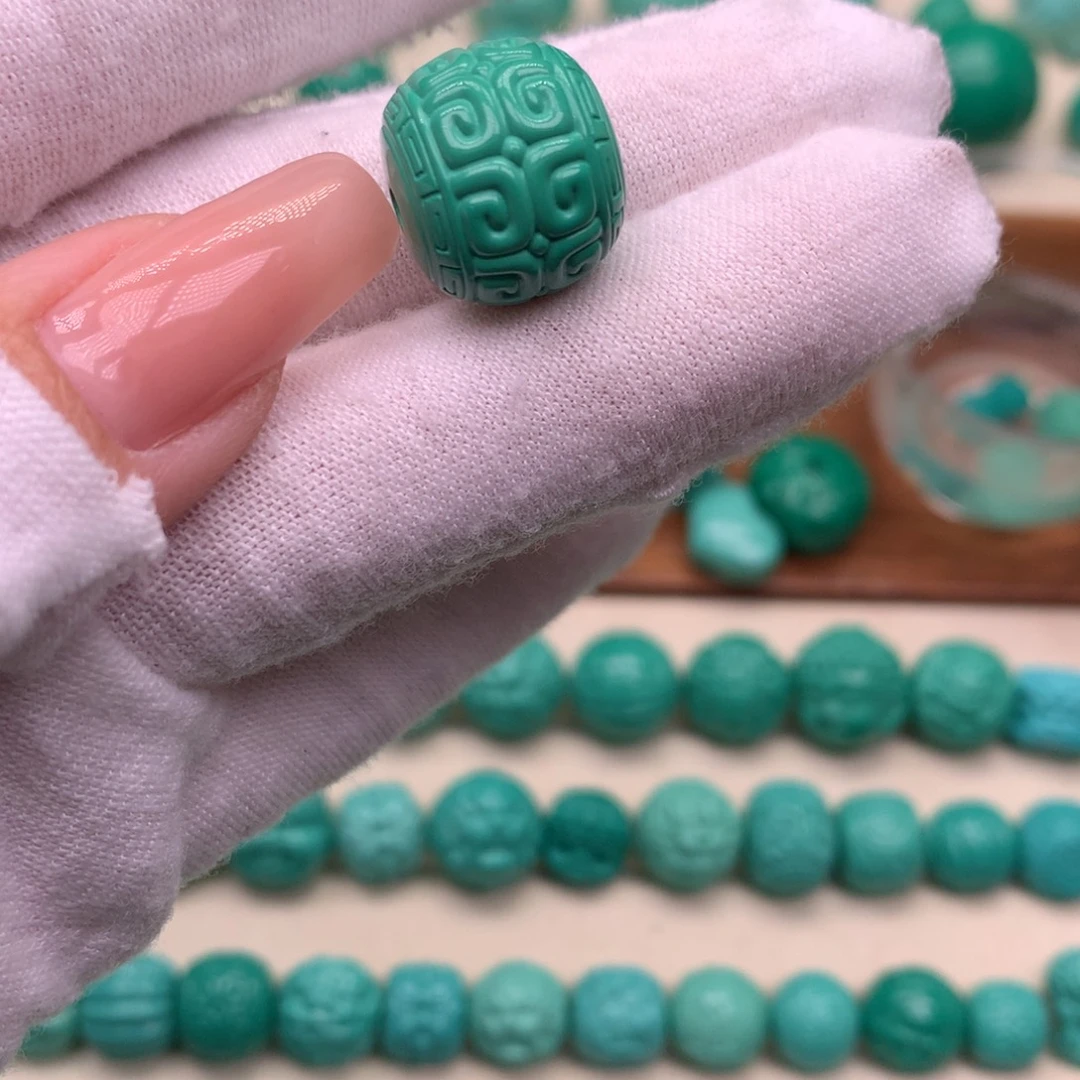 手工精工雕刻回纹老型卡15