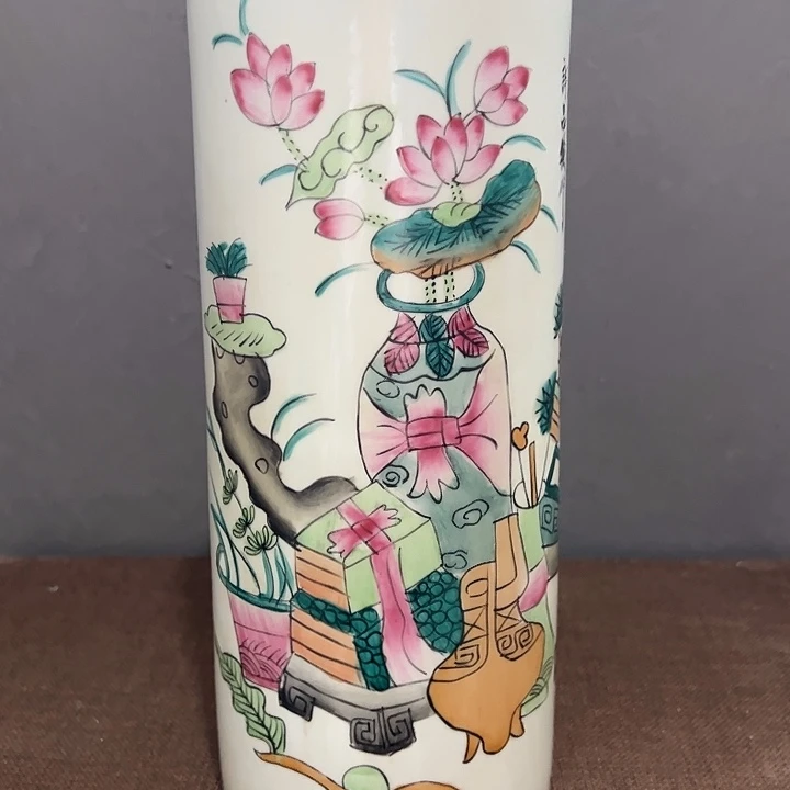 瓶精品陶瓷粉彩赏瓶