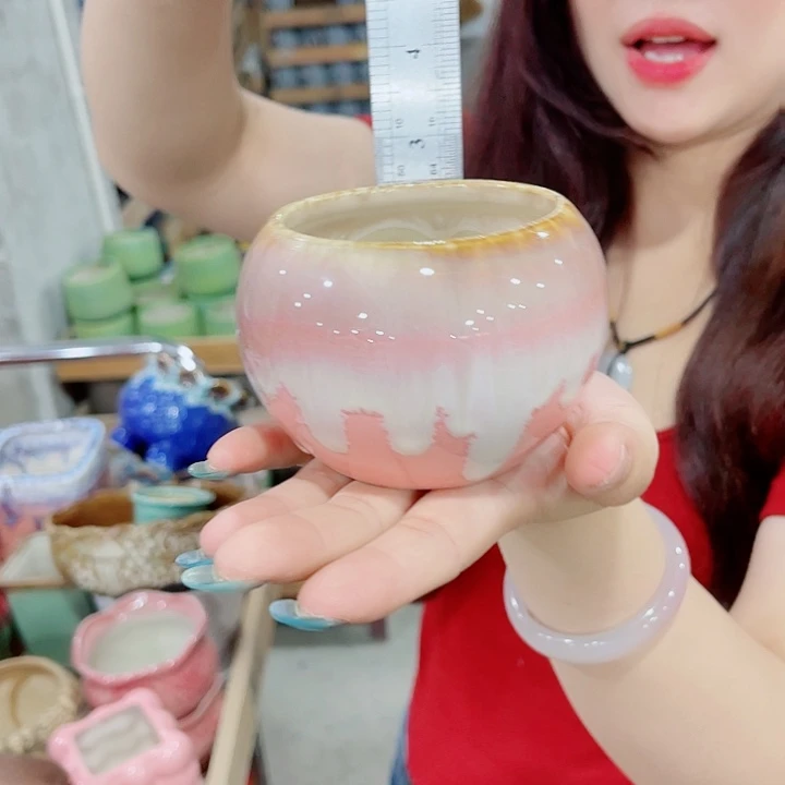 有孔，凑10元包邮陶瓷花盆发货！