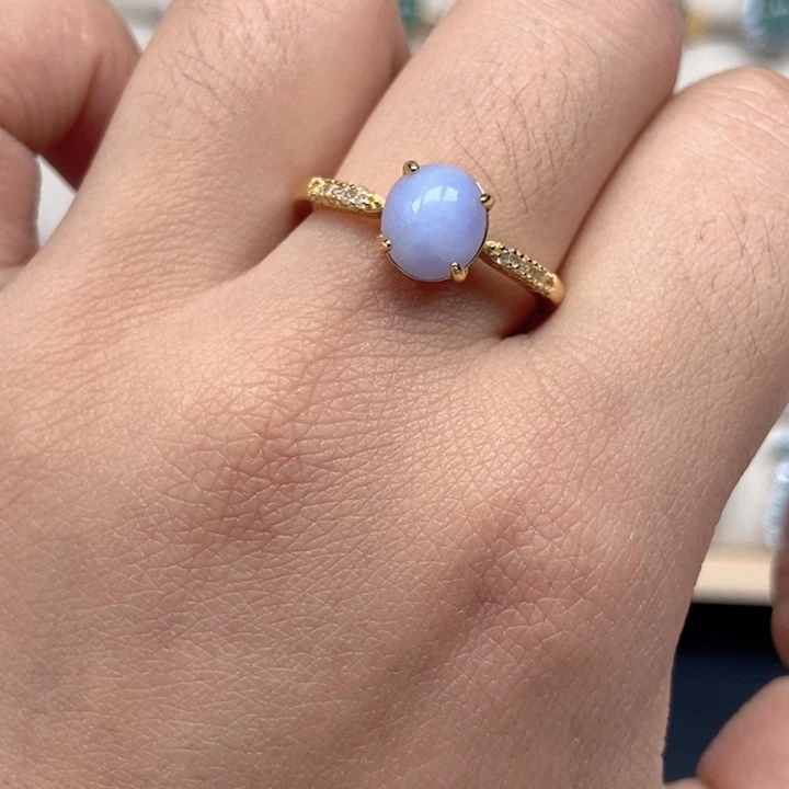 翡翠未镶嵌戒指戒指