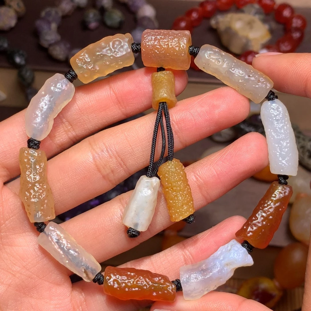 未镶嵌玛瑙/玉髓珠宝半成品