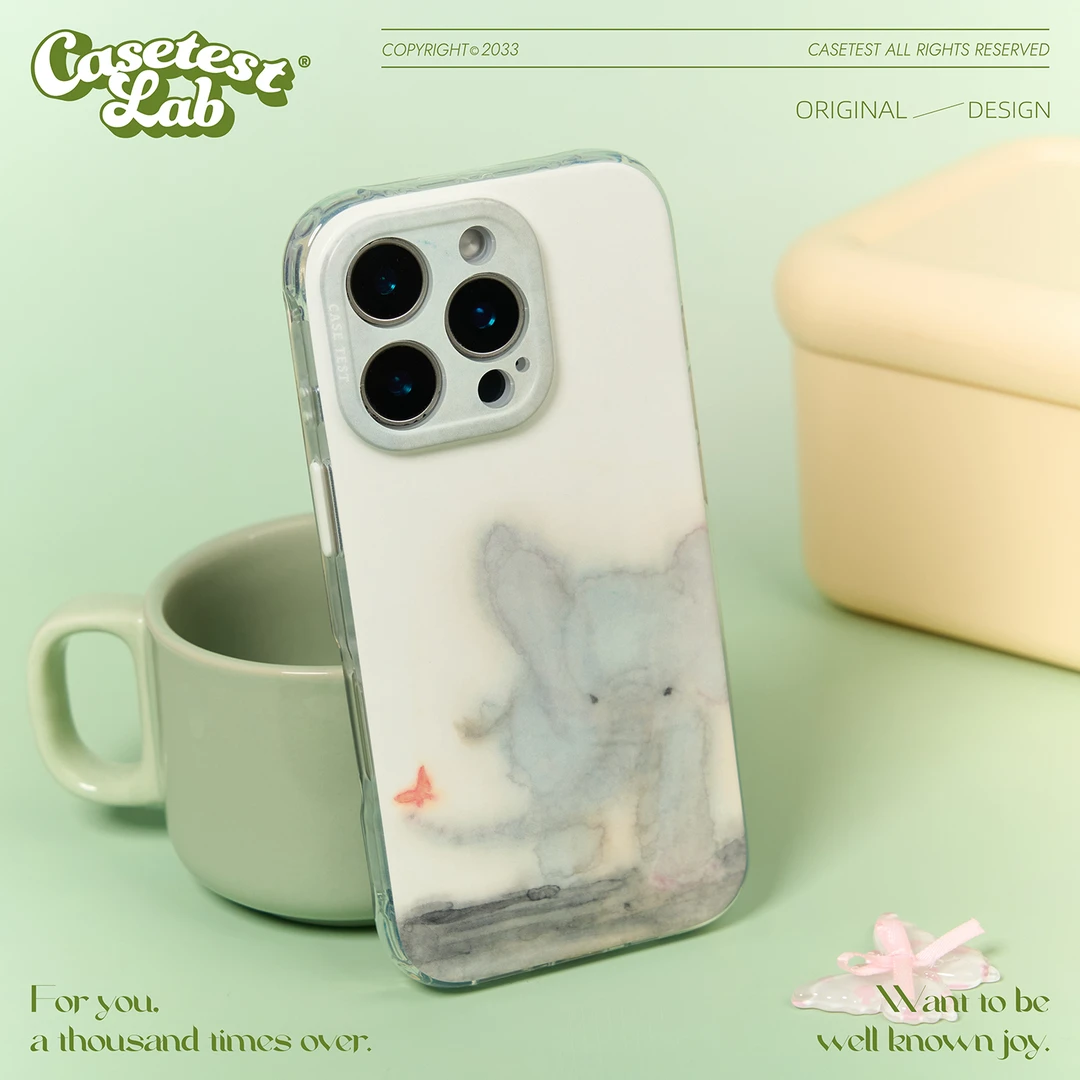 壳试验小象蝴蝶适用iPhone16promax手机壳创意15promax新款全包