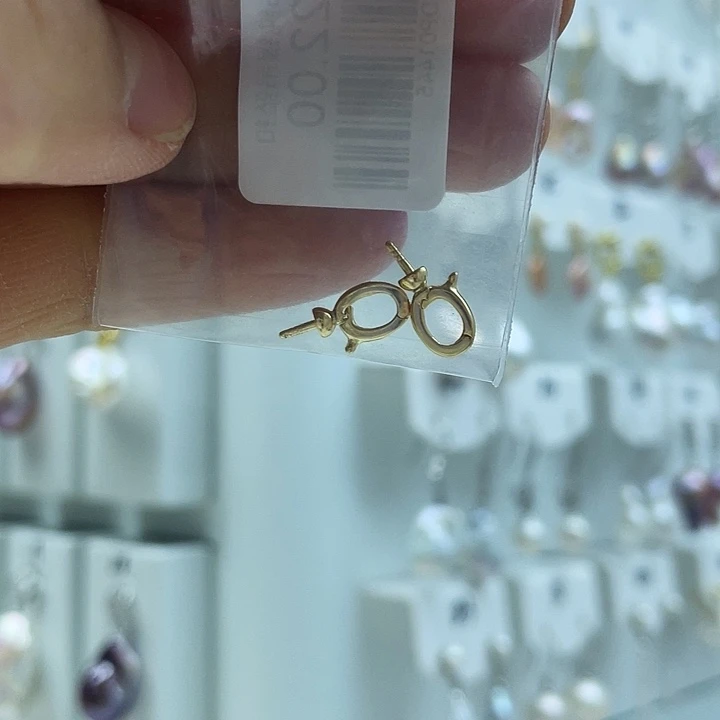 淡水珍珠耳饰银S925镶嵌